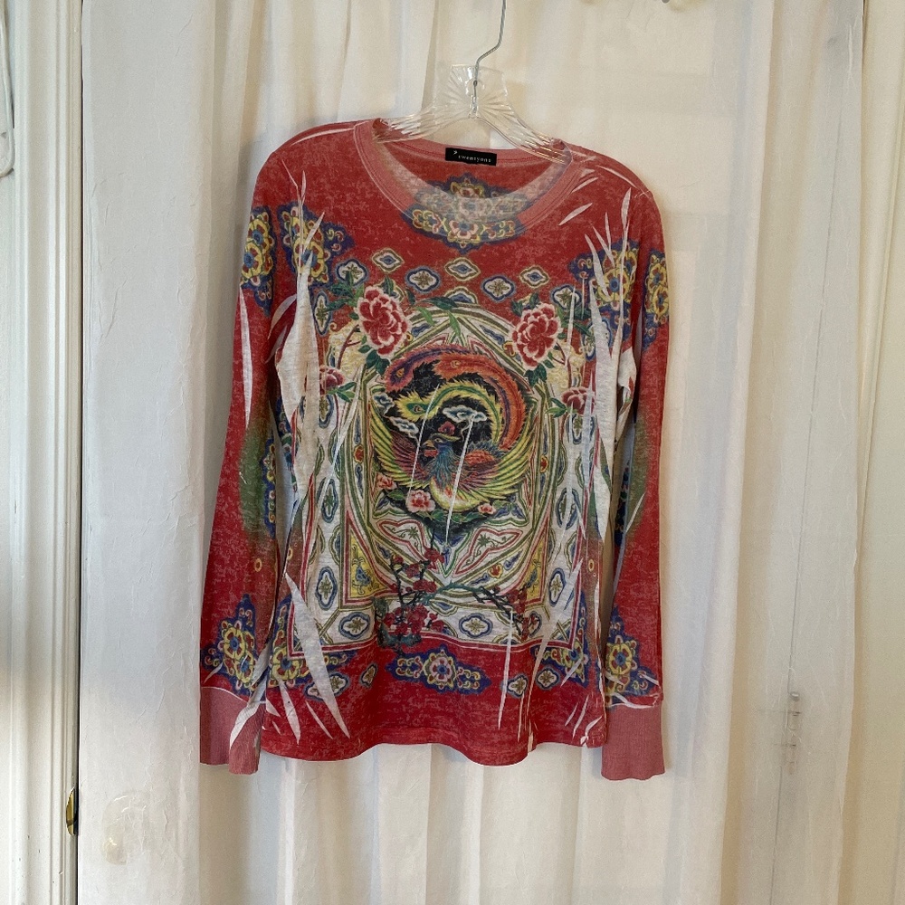 TwentyOne print, long sleeve tee
